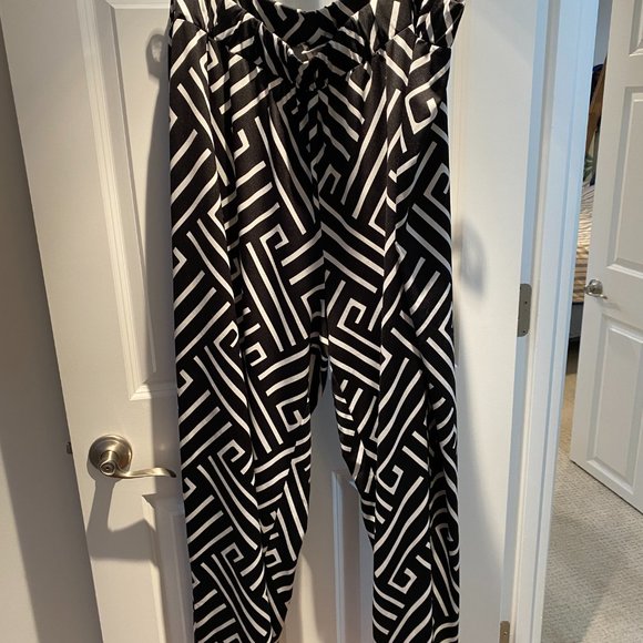Just My Size Pants - JMS “Just My Size” black w/ white stripe Pants  4X